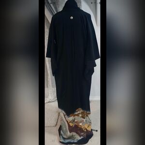 Elegant Black and White Women's Kimono
